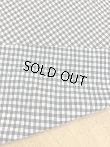 画像3: 生地:ギンガムチェック小柄コットン(白/黒) (3)