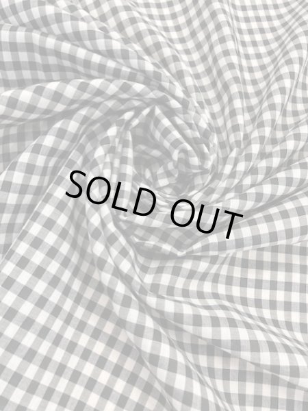 画像5: 生地:ギンガムチェック小柄コットン(白/黒) (5)