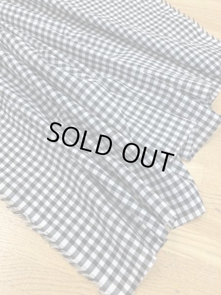 画像6: 生地:ギンガムチェック小柄コットン(白/黒) (6)