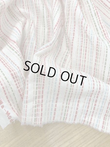 画像7: 生地：ストライプ和柄（白／オレンジ系） (7)