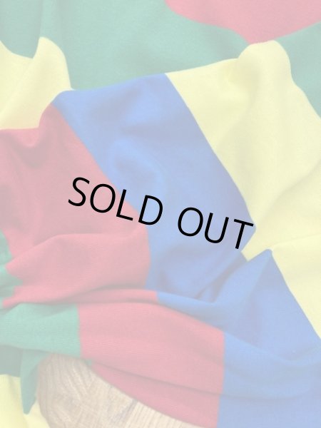 画像5: 生地:マルチ太ボーダー天竺(カラフル) (5)