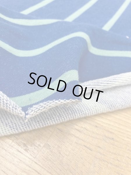 画像4: 生地:ボーダー裏毛ニット(青/緑) (4)