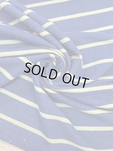 画像3: 生地:ボーダー裏毛ニット(青/緑) (3)