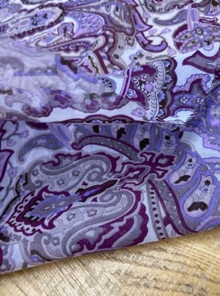 画像3: 生地:ペイズリー柄(パープル) (3)