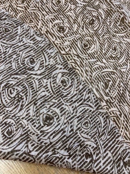 画像5: 生地:薔薇柄(茶) (5)