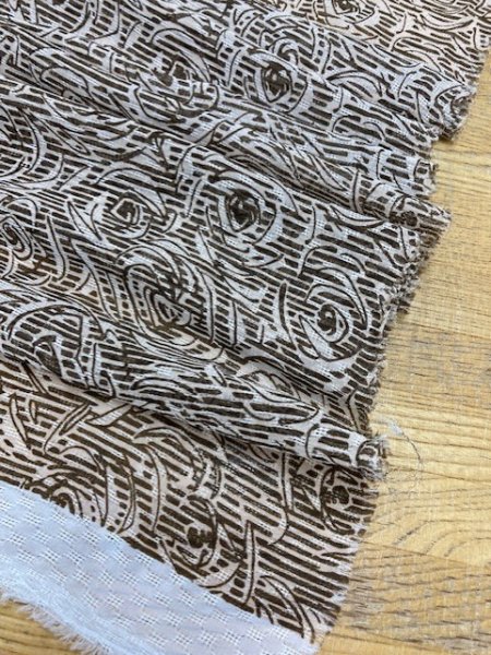 画像6: 生地:薔薇柄(茶) (6)