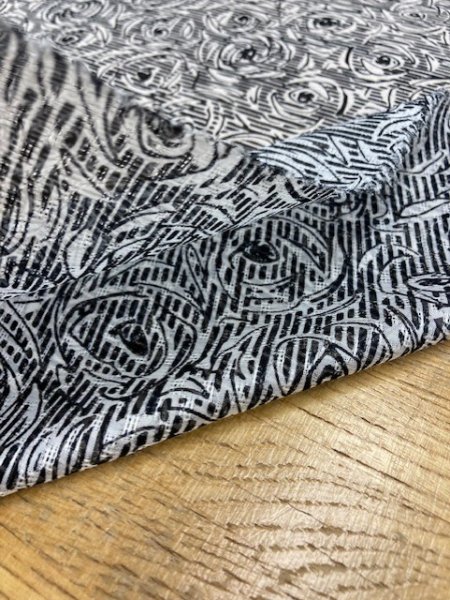 画像3: 生地:薔薇柄(濃紺) (3)