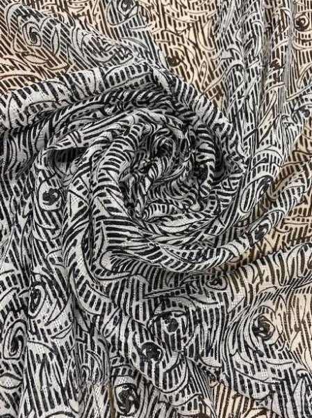 画像6: 生地:薔薇柄(濃紺) (6)