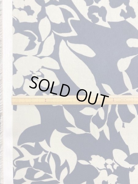 画像2: 生地：花柄（グレージュ／紺） (2)