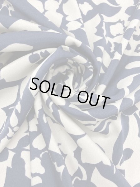 画像7: 生地：花柄（グレージュ／紺） (7)