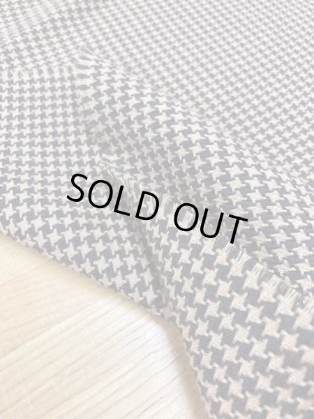 画像4: 生地:千鳥格子柄ウール(茶/ベージュ) (4)