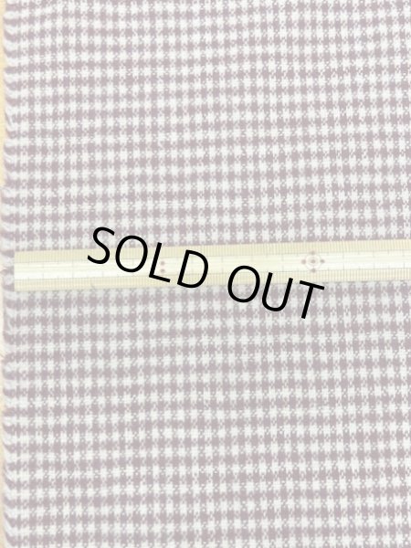 画像2: 生地:チェック柄ウールストレッチ(エンジ/ベージュ) (2)