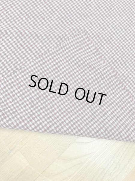 画像5: 生地:チェック柄ウールストレッチ(エンジ/ベージュ) (5)