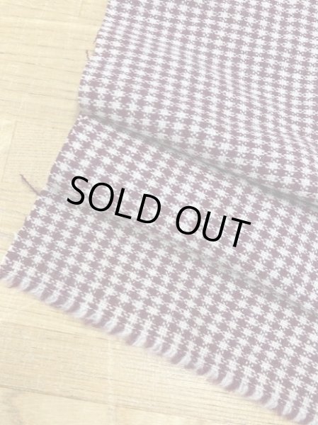 画像3: 生地:チェック柄ウールストレッチ(エンジ/ベージュ) (3)