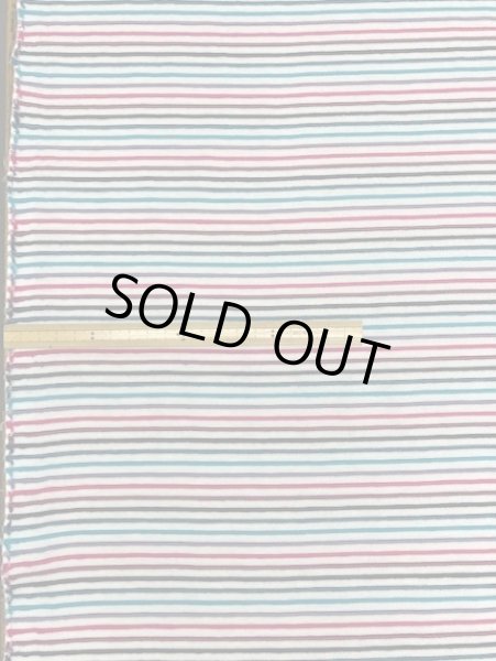 画像1: 生地：マルチボーダー（白／カラー） (1)