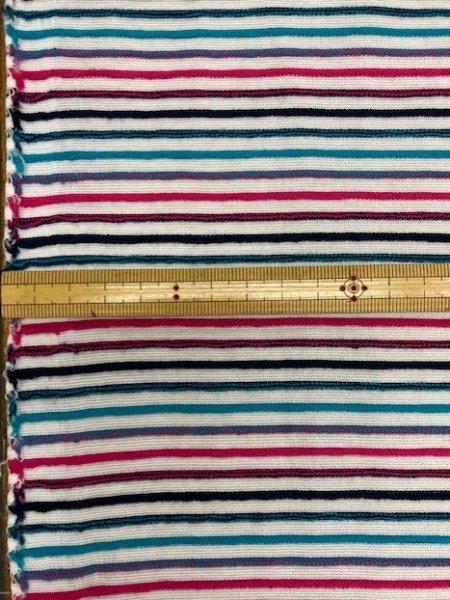 画像2: 生地：マルチボーダー（白／カラー） (2)