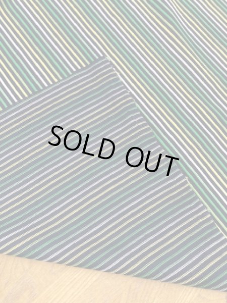 画像3: 生地：マルチボーダー（黒／グリーン系） (3)