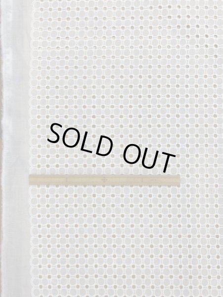 画像3: 生地:綿サークルレース生地(白) (3)