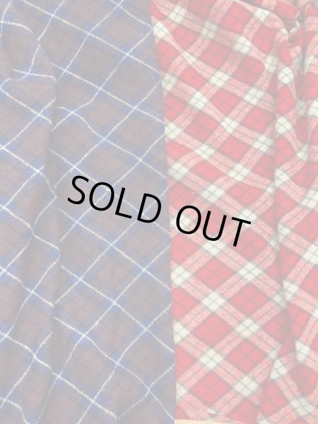 画像7: 生地:チェック柄ウールニット(茶系) (7)