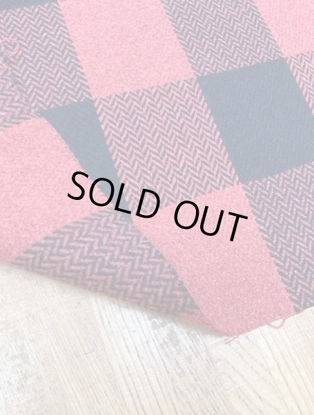 画像4: 生地: へリンボンチェック(赤/黒) (4)