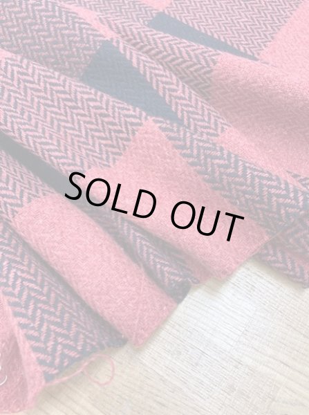 画像5: 生地: へリンボンチェック(赤/黒) (5)