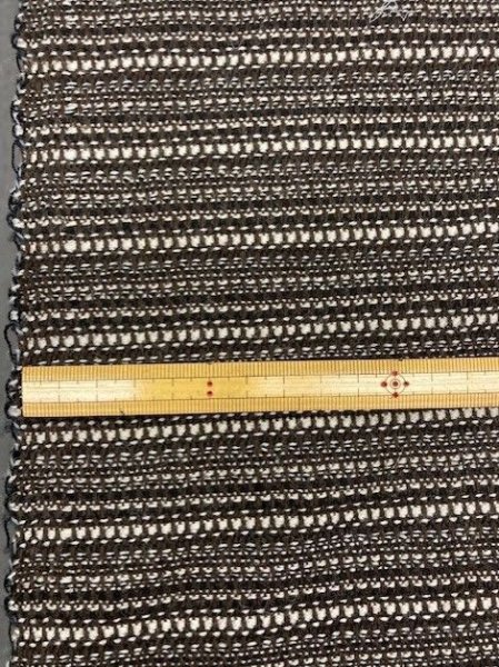 画像2: 生地: ボーダーウール(茶系) (2)