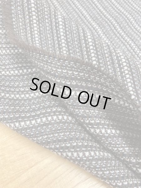 画像3: 生地： ボーダーウール（茶系） (3)