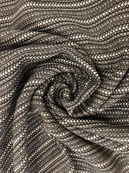 画像6: 生地: ボーダーウール(茶系) (6)