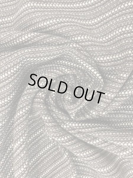 画像6: 生地： ボーダーウール（茶系） (6)