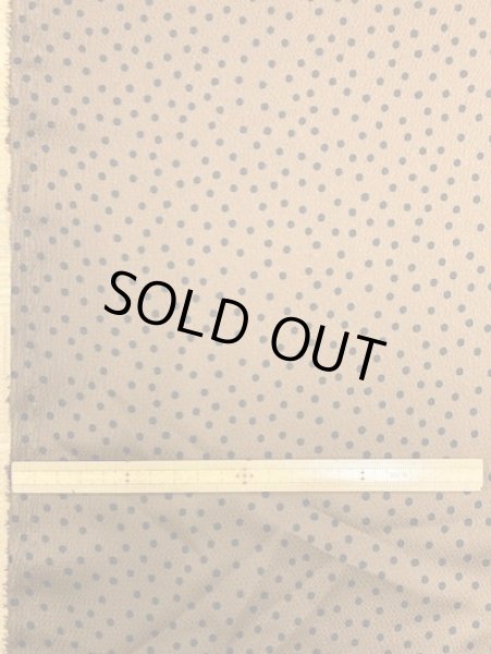 画像2: 生地:水玉柄ポリエステル(茶/黒) (2)