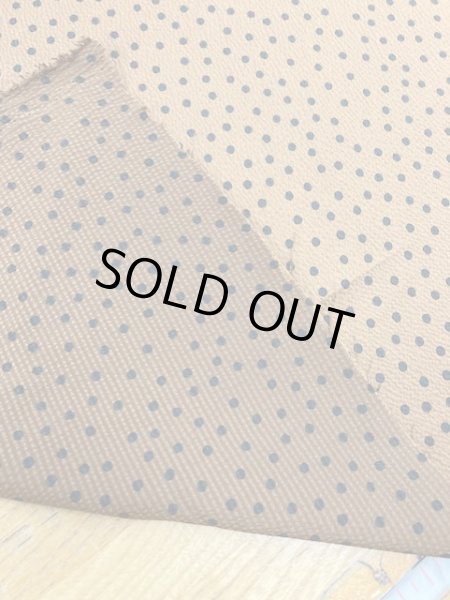 画像3: 生地:水玉柄ポリエステル(茶/黒) (3)