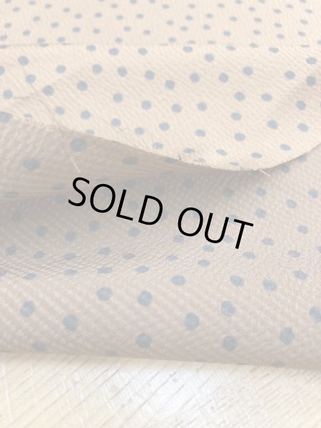 画像4: 生地:水玉柄ポリエステル(茶/黒) (4)