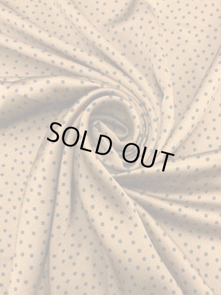 画像7: 生地:水玉柄ポリエステル(茶/黒) (7)