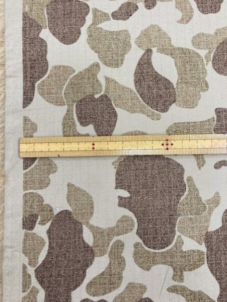 画像2: 生地: 迷彩柄綿リップストップ(ベージュ) (2)