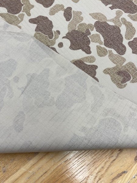 画像3: 生地: 迷彩柄綿リップストップ(ベージュ) (3)