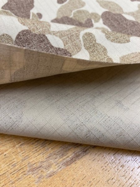 画像4: 生地: 迷彩柄綿リップストップ(ベージュ) (4)