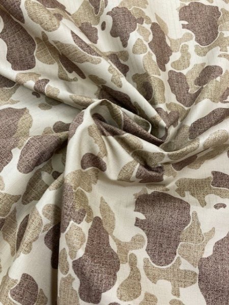 画像6: 生地: 迷彩柄綿リップストップ(ベージュ) (6)