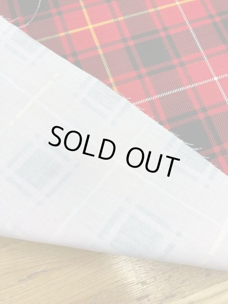 画像3: 生地:タータンチェック柄TCツイル(赤) (3)