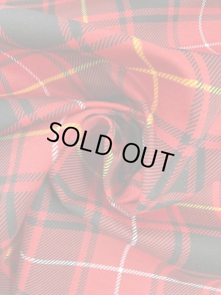 画像6: 生地:タータンチェック柄TCツイル(赤) (6)