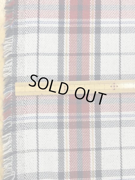 画像2: 生地:チェック柄裏起毛(白/赤) (2)