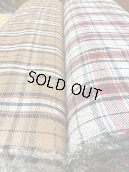 画像7: 生地:チェック柄裏起毛(白/赤) (7)