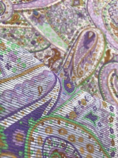 画像3: 生地:ペイズリー柄(ラベンダー系) (3)