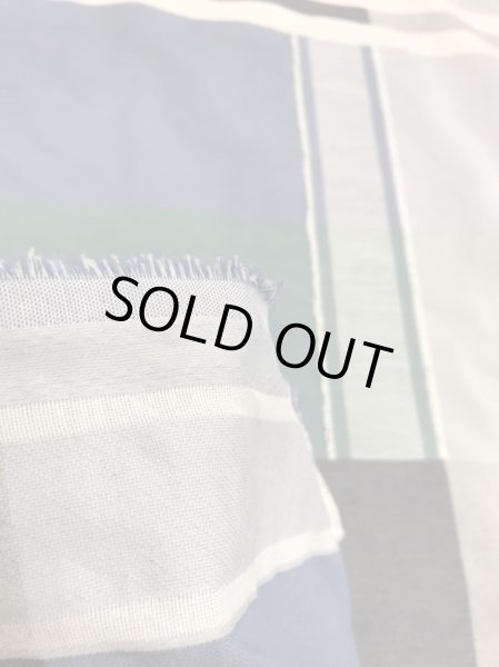 画像2: 生地:大柄チェック(水色系) (2)