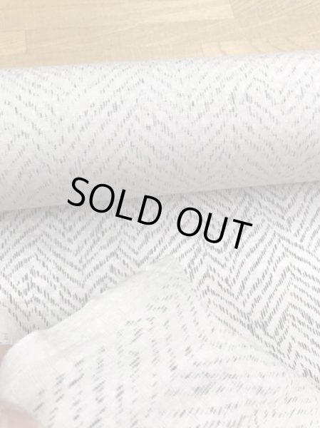 画像4: 生地:シェブロン柄シルク(ベージュ/グレー・黒) (4)