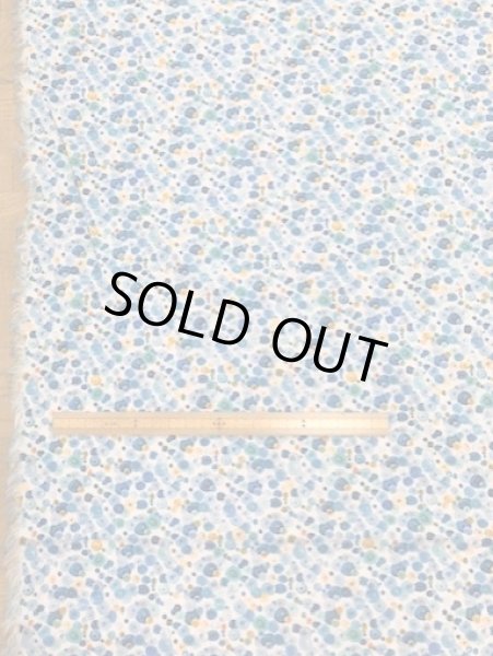 画像2: 生地:水彩丸柄(白/青系) (2)