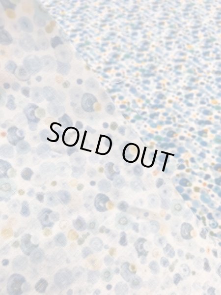 画像4: 生地:水彩丸柄(白/青系) (4)