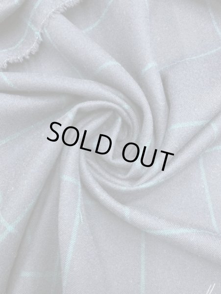 画像6: 生地:格子柄ウール(紺/緑) (6)