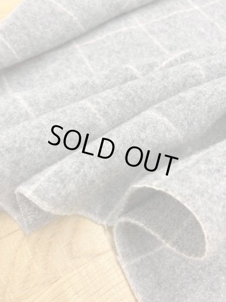 画像6: 生地:格子柄ウール(グレー) (6)