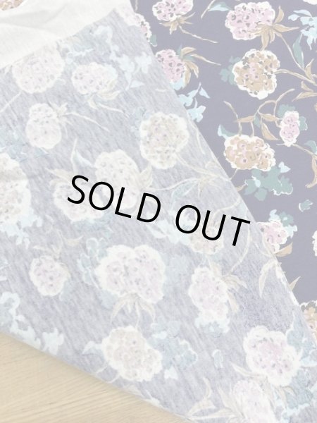 画像3: 生地:花柄綿天竺(紺) (3)