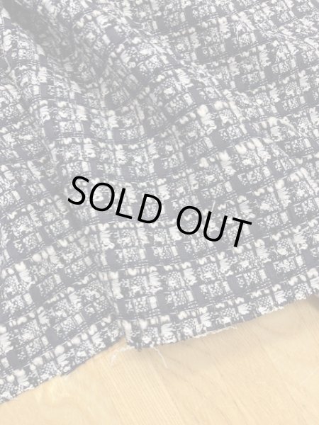 画像5: 生地:ポリ混ファンシーヤーンツイード(紺) (5)